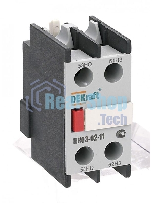 Приставка контактная доп. контакты 1НО+1НЗ лицев. DEKraft 24100DEK