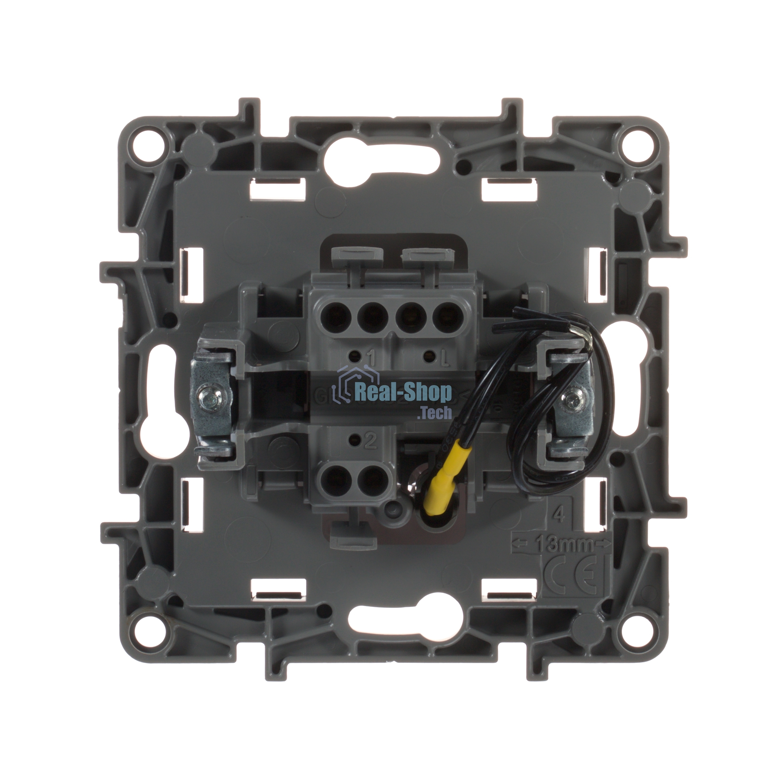 Переключатель с подсветкой, 10AX, бел. ETIKA 