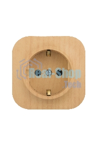 Розетка 1-м ОП Quteo 16А с заземл. дерево Legrand 782271