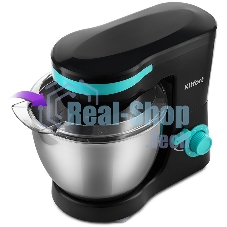 Миксер планетарный Kitfort КТ-3044-4 1000 Вт черный/бирюзовый