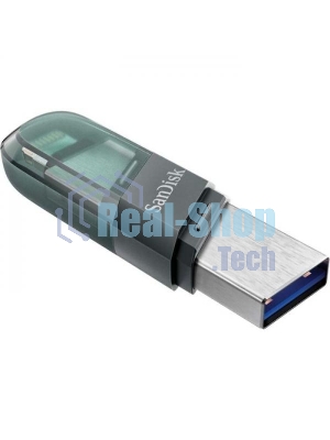 Флешка USB Sandisk 128Gb iXpand Flip SDIX90N-128G-GN6NE USB3.1 зеленый/серебристый