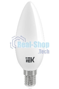 Лампа светодиодная LED 9Вт 230В 4000К E14 свеча LLE-C35-9-230-40-E14 IEK