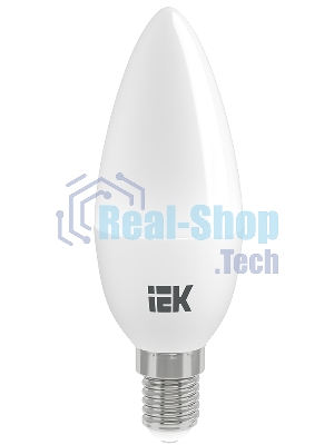 Лампа светодиодная LED 9Вт 230В 4000К E14 свеча LLE-C35-9-230-40-E14 IEK
