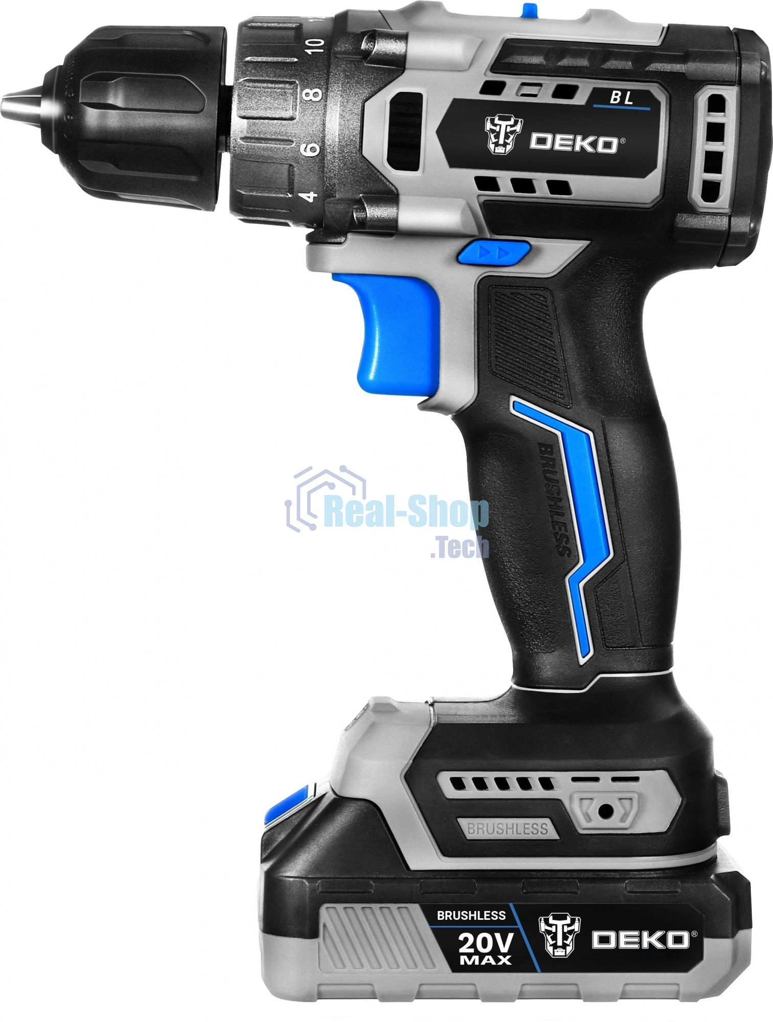 Дрель-шуруповерт аккумуляторная Deko Sharker 063-4037, 20В, 1 АКБ