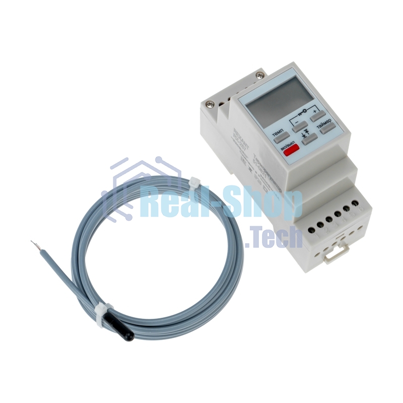 Терморегулятор цифровой Rexant (программируемый c диапазонами работы) RX-257 на DIN-рейку