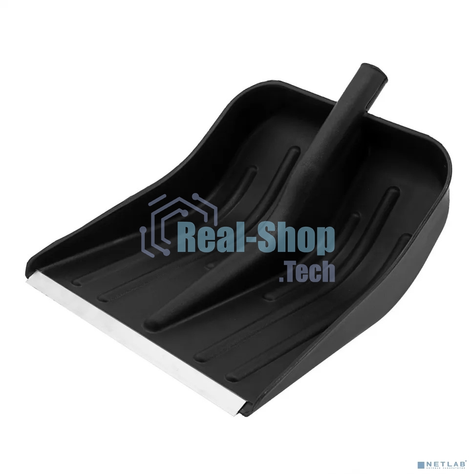 Лопата Сибртех снеговая, 360x400 мм, без черенка, пластмассовая, металлическая окантовка