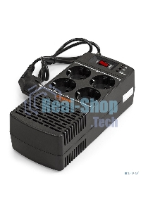 Стабилизатор ExeGate Power AD5000-500 (500VA/300W, диапазон 150...280В, 4 евророзетки)