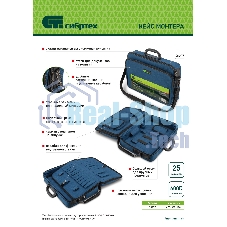 Сумка для инструмента (кейс монтера) Сибртех 470х340х110 мм, 25 карманов, наплечный ремень