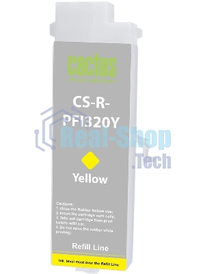 Картридж струйный Cactus CS-R-PFI320Y PFI-320Y желтый для Canon imagePROGRAF TM-200/200MFP/205/300/300MFP/305/250/255/350/355