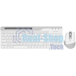 Комплект клавиатура+мышь A4Tech FStyler FB2535C беспроводной, USB + Bluetooth, 2000 DPI, белый