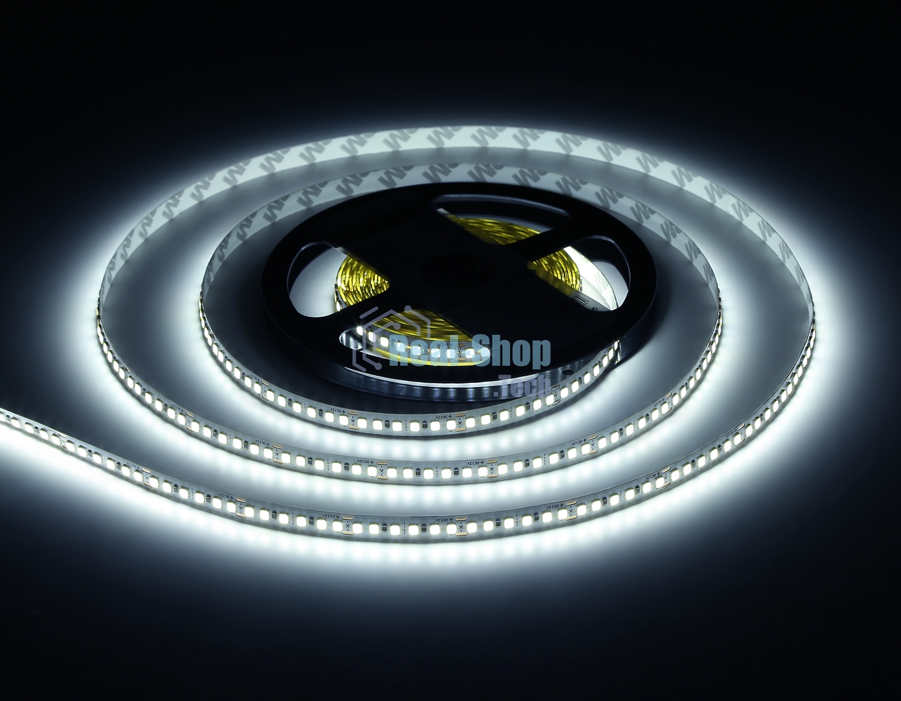 Светодиодная лента Ambrella light GS1303 2835 180Led/ 14.4W m/ 12V IP20 6500K/ 5000*8*1.2mm (2 конт.)