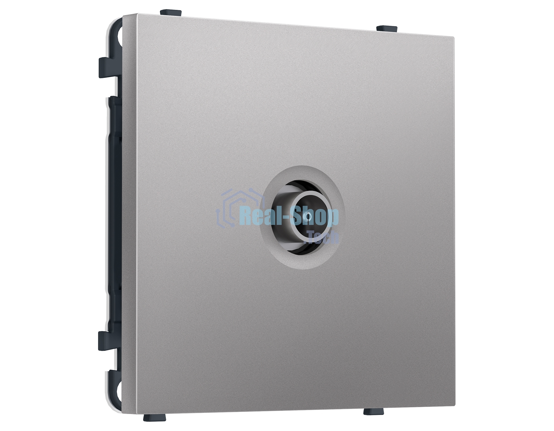 Комплект механизма TV розетки оконечной SIGMA Сталь матовый 50-870 MHz 1dB QUANT PRO (SP5130, PR202)