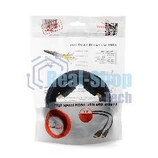 Кабель Cablexpert HDMI CC-HDMI4-10, 19M/19M, v2.0, медь, позол.разъемы, экран, 3м, черный, пакет