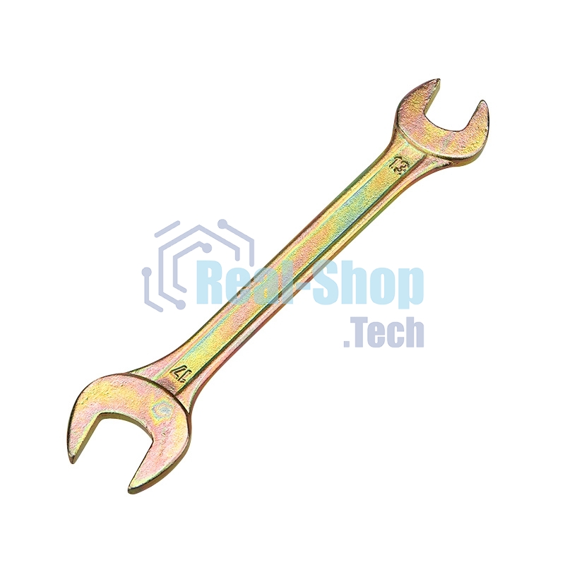 Ключ гаечный рожковый Rexant 13х17 мм, желтый цинк