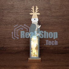 Деревянная фигурка с подсветкой 