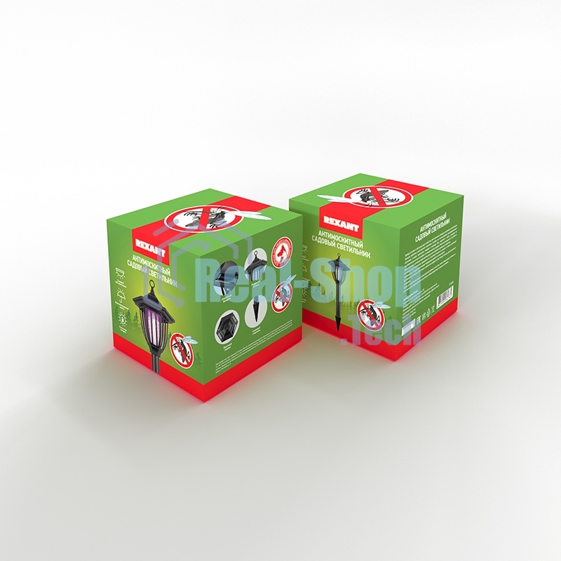 Антимоскитный садовый светильник Rexant на солнечной батарее R20