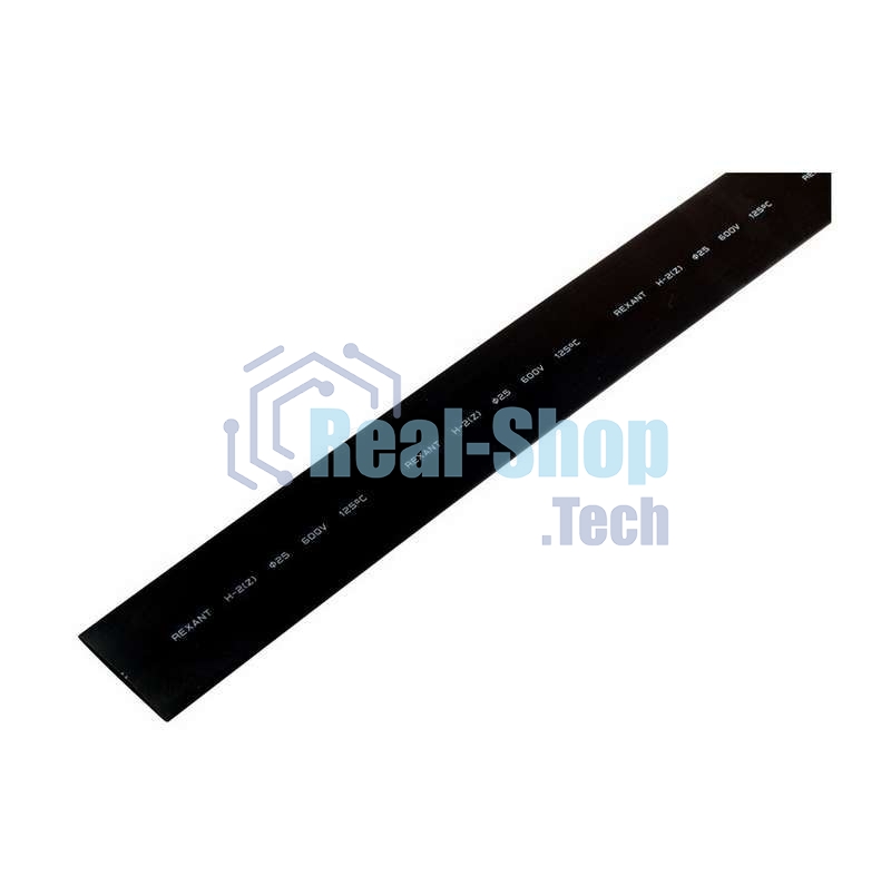 Трубка термоусадочная Rexant 22-5008 25.0/12.5 1 м черный