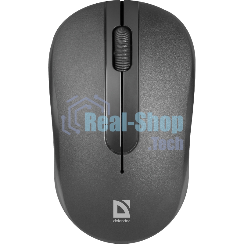 Мышь беспроводная Defender Hit MM-495 черный, 1600 dpi, радиоканал, USB, кнопки - 3