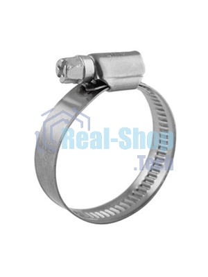 Хомут червячный Rexant 25-40/9-0,6мм, нержавеющая сталь W2, (50 шт/уп)