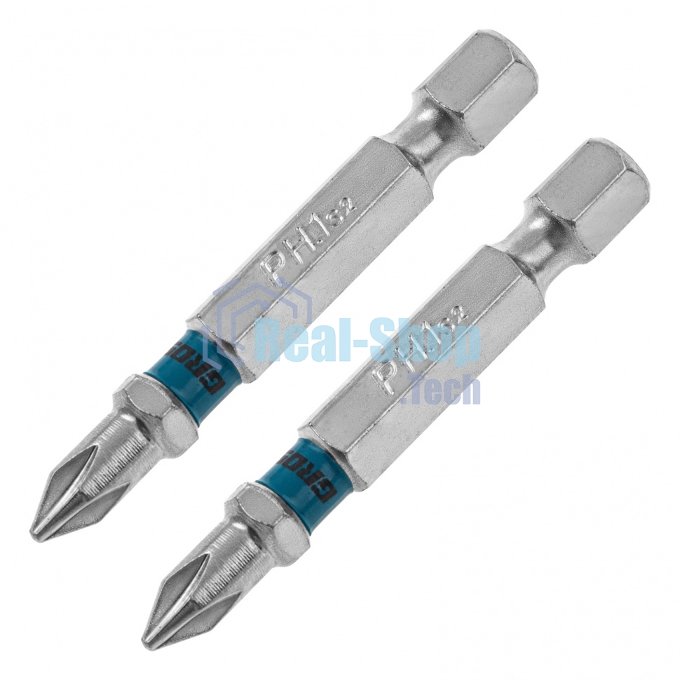 Набор бит Gross 11355 ph1х50 сталь s2 2 шт.