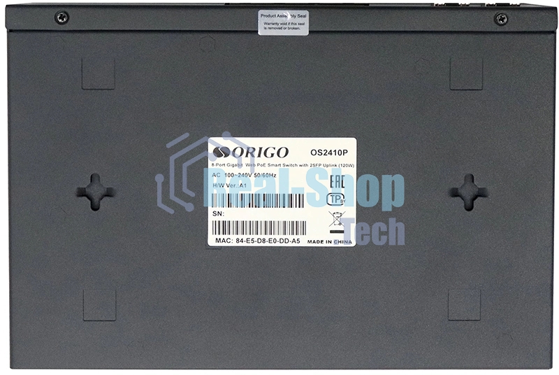 Коммутатор Origo OS2410P/120W OS2410P/120W/A1A 8x1 Гбит/с 2SFP 8PoE 120W настраиваемый