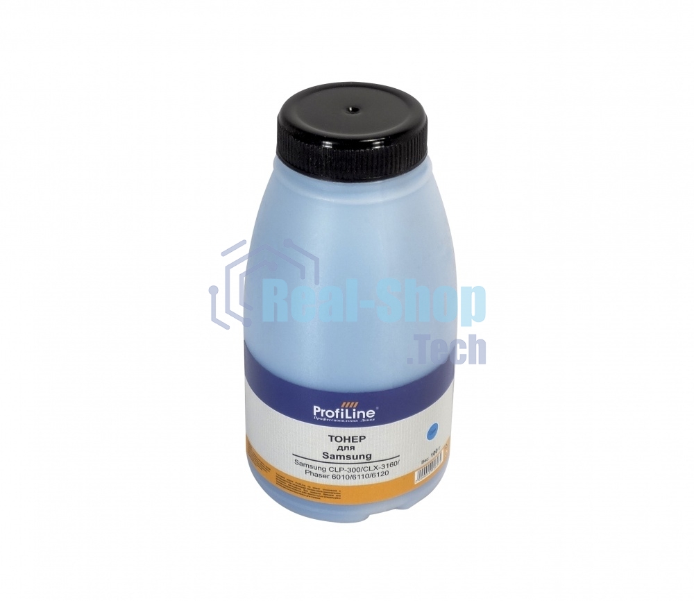 Тонер ProfiLine для принтеров Samsung CLP-300/CLX-3160/Phaser 6010/6110/6120/WC 6000/6015 cyan 100гр Фасовка РФ