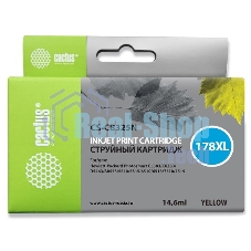 Картридж струйный Cactus CS-CB325N №178XL желтый (14.6 мл.) для HP PhotoSmart B8553/C5383/C6383/D5463