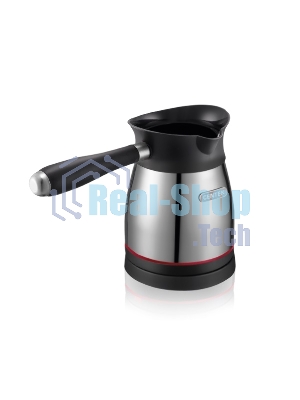 Электрическая турка Centek CT-1098 SS(металл) 0.5л, 1000Вт, нерж.сталь, съемная мягкая ручка