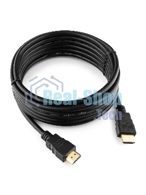 Кабель Cablexpert HDMI CC-HDMI4-15, 19M/19M, v2.0, медь, позол.разъемы, экран, 4.5м, черный, пакет
