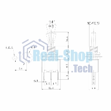 Тумблер Rexant 250V 3А (3c) ON-ON однополюсный Micro