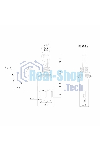Тумблер Rexant 250V 3А (3c) ON-ON однополюсный Micro