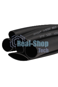 Набор термоусадочных трубок Rexant 10 см №7 черные (КЛЕЕВОЙ)