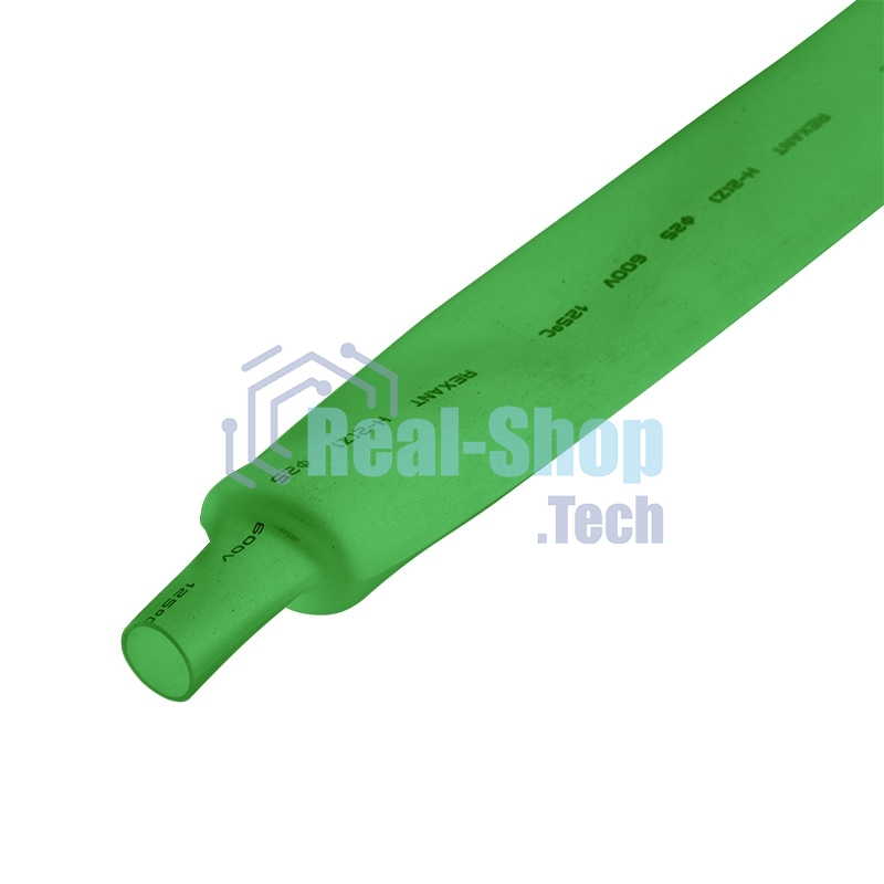 Трубка термоусадочная Rexant 25.0/12.5 1м зеленый