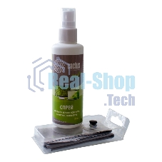 Чистящий набор (салфетки + спрей) Cactus CS-S3001E для экранов и оптики 1шт 18x18см 100мл