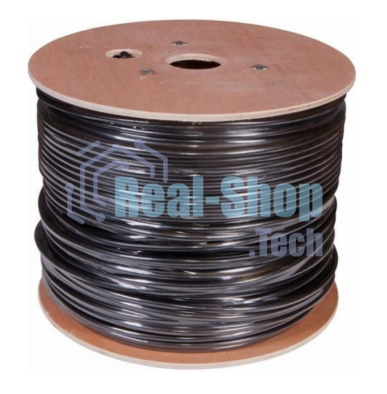Кабель сетевой Buro BU-CCA-050-FTP-OUTDOOR FTP 4 пары solid 0.5мм CCA 305м черный