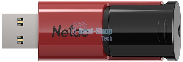 Флешка USB Netac U182 NT03U182N-256G-30RE, USB 3.0 256Gb, retail version, черный/красный