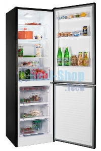 Холодильник Nordfrost NRB 162NF B черный двухкамерный 205/105 л морозилка снизу, капельная система