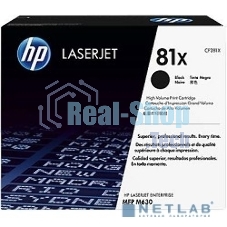 Тонер Картридж HP 81X CF281X черный для HP LJ Pro M630dn/f/h/z (25000 стр.)