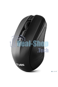 Мышь беспроводная SVEN RX-270W черный, 1600 dpi, радиоканал, USB, кнопки - 4