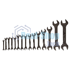 Набор ключей рожковых Сибртех, 6 - 32 мм, 15 шт., CrV, фосфатированные