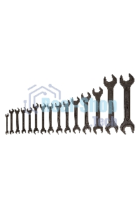 Набор ключей рожковых Сибртех, 6 - 32 мм, 15 шт., CrV, фосфатированные