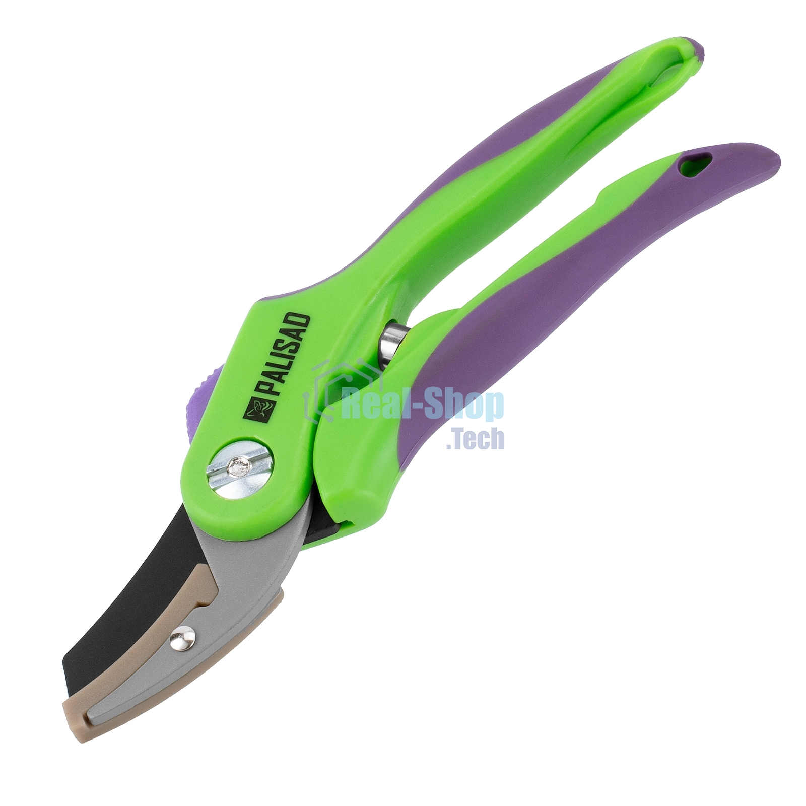 Секатор с наковальней Palisad 200 мм, двухкомпонентные рукоятки