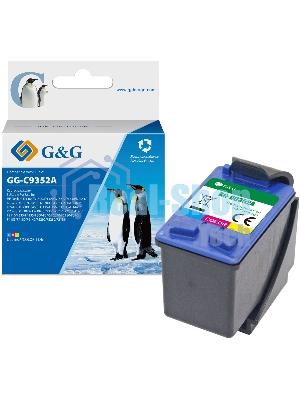 Картридж струйный G&G GG-C9352A многоцветный (11,4 мл) для HP DJ 3920/3940/D1360/D1460/D1470/D1560/D2330/D2360/D2430/D2460/F370/F375/F380/F2180/F2187/F2224/F2280/F2290/F4140/F4172/F4180/F4190