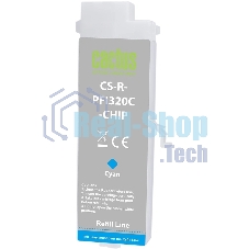Картридж струйный Cactus CS-R-PFI320C-CHIP PFI-320C голубой (260мл) для Canon imagePrograff TM-200/200MFP/205/300/300MFP/305/250/255/350/355 с чипом