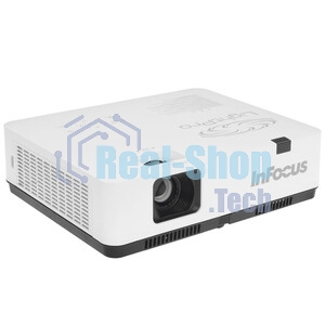 Проектор INFOCUS IN1034 3LCD, 4800 lm, XGA (1024x768), 50000:1, 1.481.78:1,3.5мм in,Composite video,Component,VGA IN х2, HDMI IN, Audio in(RCAх2), USB-A, USB B х2, VGA out, Audio 3.5мм out, лампа 20000ч.(ECO mode), RJ45,RS232, 1x16W, 31дБ, 3,3 кг