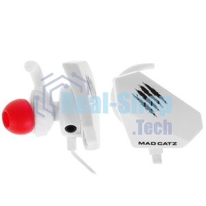Игровые мобильные наушники белые Mad Catz E.S. PRO+ (3.5 мм jack, 13.5 мм неодимовые магниты, 32 Ом, 20 ~ 20000 Гц, микрофон)