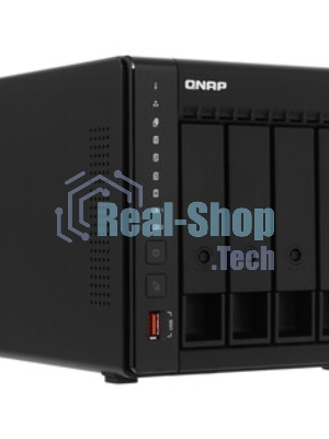 Сетевое хранилище SMB QNAP TS-453E-8G NAS, 4-tray w/o HDD. 2xHDMI-port. 4-core Celeron J6412 2-2.6 GHz, 8Gb DDR, 2x2.5Gb LAN, 2 x M.2 2280 PCIe Gen 3 x2, 2x USB 3.2 Gen 2 (10Gbps) Port, 2x USB 2.0 port