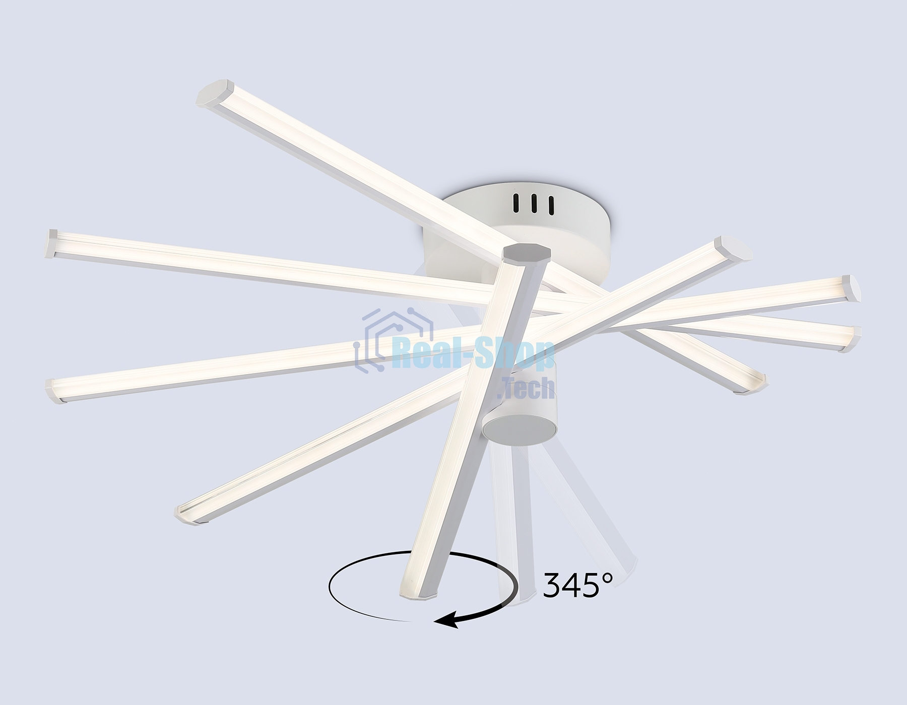Потолочный светодиодный светильник Ambrella light FL6221 WH белый 70W 3000K-6400K 605*605*170 (ПДУ ИК)