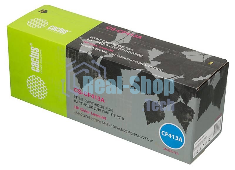 Картридж лазерный Cactus CS-CF413A пурпурный (2300 стр.) для HP LJ M452DW/DN/NW, M477FDW/M477FDN/M477FNW