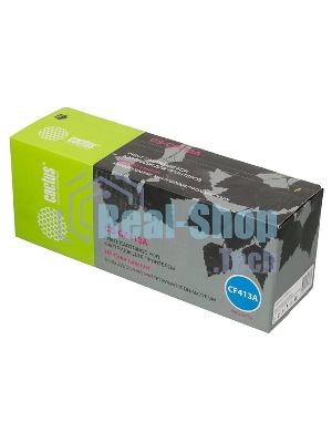 Картридж лазерный Cactus CS-CF413A пурпурный (2300 стр.) для HP LJ M452DW/DN/NW, M477FDW/M477FDN/M477FNW